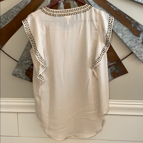 Studded Flutter Sleeve Top - Picture 5 of 6